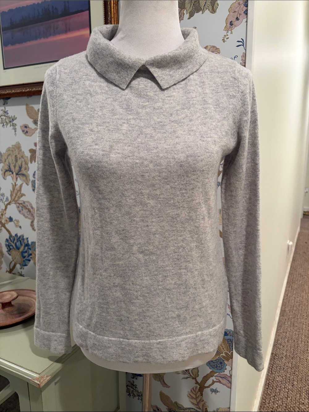 HOBBS London Priya Wool Collared Cashmere Sweater